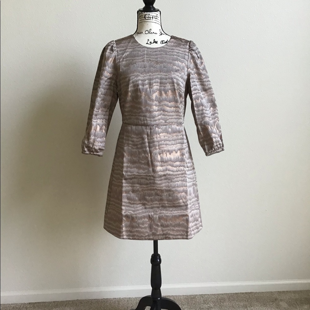 A line party dress in Ratti iridescent waves - Picture 7 of 8